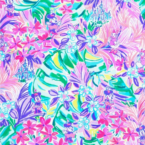 Disney Parks Lilly Pulitzer Jacket XXS Zip Pullover Minnie Mouse & Daisy… - Picture 5 of 10